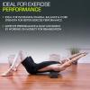 image:imageProsourceFit High Density Foam Rollers long Firm Full Body Athletic Massage Tool for Back Stretching Yoga Pilates Post Workout Muscle RecuperationBlack  18 X 3