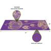 image:imageProsourceFit Mandala Yoga Mat 316 5mm Thick Workout Surface with Exclusive Printed Designs for Stylish Comfort Stability and Balance NonSlip Option for Yoga and PilatesFloret  Purple