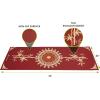 image:imageProsourceFit Mandala Yoga Mat 316 5mm Thick Workout Surface with Exclusive Printed Designs for Stylish Comfort Stability and Balance NonSlip Option for Yoga and PilatesTao  Red