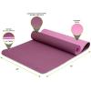 image:imageProsourceFit Natura TPE Yoga Mat 14 6mm Thick 72 Long Reversible with HighDensity Cushion amp Nonslip Texture Ecoconscious amp Hygienic PurplePink