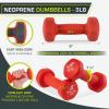 image:imageProsourceFit Neoprene Dumbbell Coated for NonSlip Grip3Pound