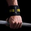image:imageProsourceFit Pair of Barbell Weight Lifting Wrist Wraps Support with Thumb Loop YellowYellow