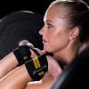 image:imageProsourceFit Pair of Barbell Weight Lifting Wrist Wraps Support with Thumb Loop YellowYellow