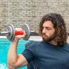 image:imageProsourceFit Thick Grips for Dumbbell and Barbell 19in Axle Bar Adapter for Weightlifting and Strength Training RedRed