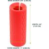 image:imageProsourceFit Thick Grips for Dumbbell and Barbell 19in Axle Bar Adapter for Weightlifting and Strength Training RedRed