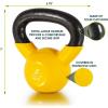 image:imageProsourceFit Vinyl Coated Cast Iron Kettlebells for Full Body Fitness Workouts100 Pounds