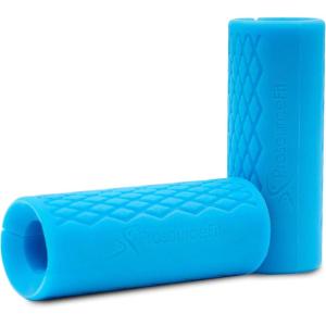 image:imageProsourceFit Thick Grips for Dumbbell and Barbell 19in Axle Bar Adapter for Weightlifting and Strength Training Blue