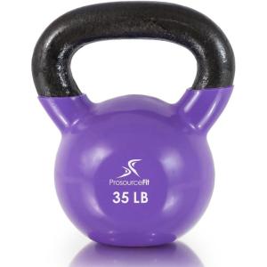 image:imageProsourceFit Vinyl Coated Cast Iron Kettlebells for Full Body Fitness Workouts350 Pounds