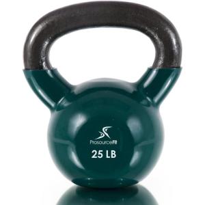 image:imageProsourceFit Vinyl Coated Cast Iron Kettlebells for Full Body Fitness WorkoutsMedium25 lb