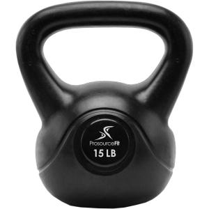 image:imageProsourceFit Vinyl Plastic Kettlebell from 10 15 20 25 30 and 35 lbs15lb