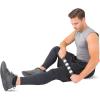 image:imageProsourceFit Massage Stick Roller 18 Handheld Portable SelfMyofascial Release Tool for Relief from Muscle PainCramps in Calves Shins Thighs and Back BlackWhite