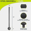 image:imageProsourceFit Steel Macebell Heavy Duty Steel Mace Workout Mace with NonSlip Grip for Gada Strength and Core TrainingBlack  10 LB