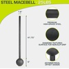 image:imageProsourceFit Steel Macebell Heavy Duty Steel Mace Workout Mace with NonSlip Grip for Gada Strength and Core TrainingBlack  25 LB