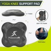 image:imageProsourceFit Yoga Knee Support Pads Set of 2 NonSlip Knee Pad for Yoga Pilates Meditation and Stretching Exercise Yoga Accessories for Knee Support for Men and Women Portable Yoga Pad CushionsBlack