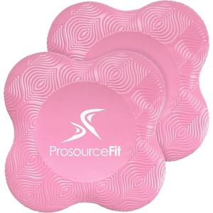 image:imageProsourceFit Yoga Knee Support Pads Set of 2 NonSlip Knee Pad for Yoga Pilates Meditation and Stretching Exercise Yoga Accessories for Knee Support for Men and Women Portable Yoga Pad CushionsPink