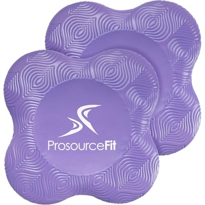 image:imageProsourceFit Yoga Knee Support Pads Set of 2 NonSlip Knee Pad for Yoga Pilates Meditation and Stretching Exercise Yoga Accessories for Knee Support for Men and Women Portable Yoga Pad CushionsPurple